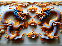 龙文化中的陶器艺术—双龙戏珠龙纹的构图分析}