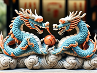 文化，碑刻上的双龙戏珠龙纹识别要点}