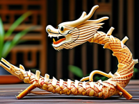龙文化在日用器物上的体现，竹编团龙一物一说}
