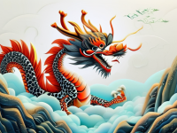 九龙图腾的奥秘，龙文化中的构图与寓意}