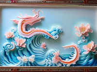 龙文化的魅力与工艺的演绎—粉彩浪花龙纹的艺术探索