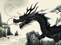龙文化中的黑龙—化龙叙事与风格对照}