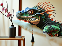 龙文化，工艺路线中的漆绘与鬣龙纹的时空之旅}