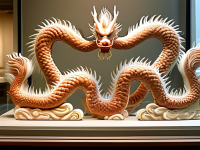 龙文化形象对比，传统龙图与博物馆展陈改造}