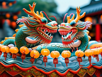 龙文化庙会与节令活动，中元请龙水仪式}