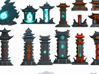 龙文化游戏设定，镇水技能与元素案例集}