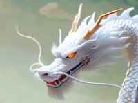 龙文化形象对比，传统白龙与日漫改造的龙}