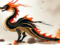 龙纹与火焰纹的艺术解析，元素拆解与构图笔记