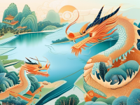 水经注与地方志中的龙旗，文化差异与时代印记