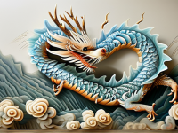 龙文化，漆绘中的卷草龙纹艺术}