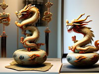 龙文化博物馆藏品解读，书画龙形器与拓片比对