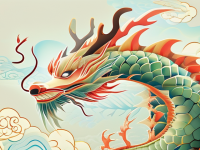 龙文化中的化龙叙事与龙旗构图分析}