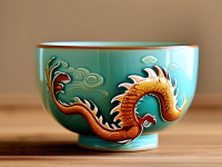 龙文化在日用器物上的印记，碗、尾与藏品卡}