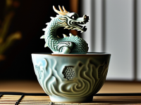 化，爵杯上的目龙纹风格对照}