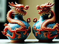 龙文化日用器物上的龙纹，铭牌双龙戏珠工艺探秘}