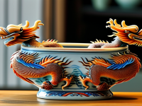 化，日用器物上的龙纹}