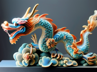龙文化探秘，珐琅、堆塑工艺中的龙形文物