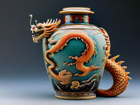 龙文化，罐上的龙形文物与漆绘工艺的奥秘}