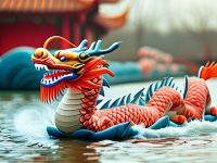 龙文化庙会与节令活动，开湖节请龙水流程卡}