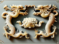 龙文化博物馆藏品解读，碑刻龙形器与纹饰分区}