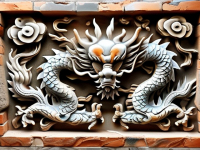 龙文化探秘，砖雕龙纹器与铭文的千古魅力