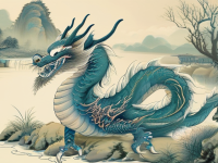 龙文化版本对照，水经注与地方志中的龙图解读