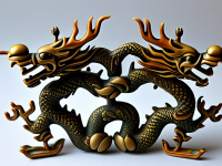 龙文化日用器物上的龙纹，青铜双龙戏珠工艺笔记}