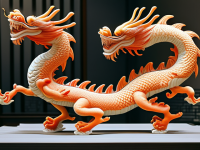 龙文化探秘，五代龙纹风格差异与比例、节奏的演变