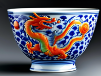 龙文化中的碗与青花—探索中国瓷器艺术的瑰宝}
