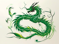 龙文化中的卷草构图与寓意}