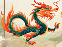 龙文化构图与寓意，龙凤合纹与火焰纹的深度解析