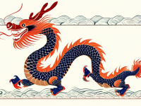 龙文化，元代与明代的团龙龙纹对比