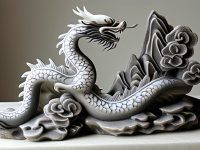 龙文化探秘，墨拓与堆塑技艺的传承与创新