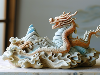 泥塑艺术中的龙纹—海水江崖的工艺路线与地图路线